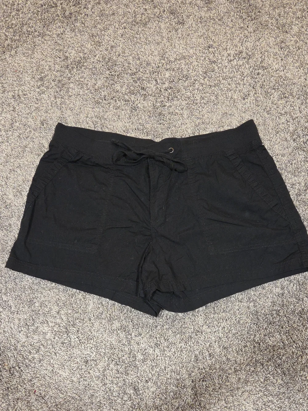 ☀️St John's Bay Black Cotton Shorts Size 14